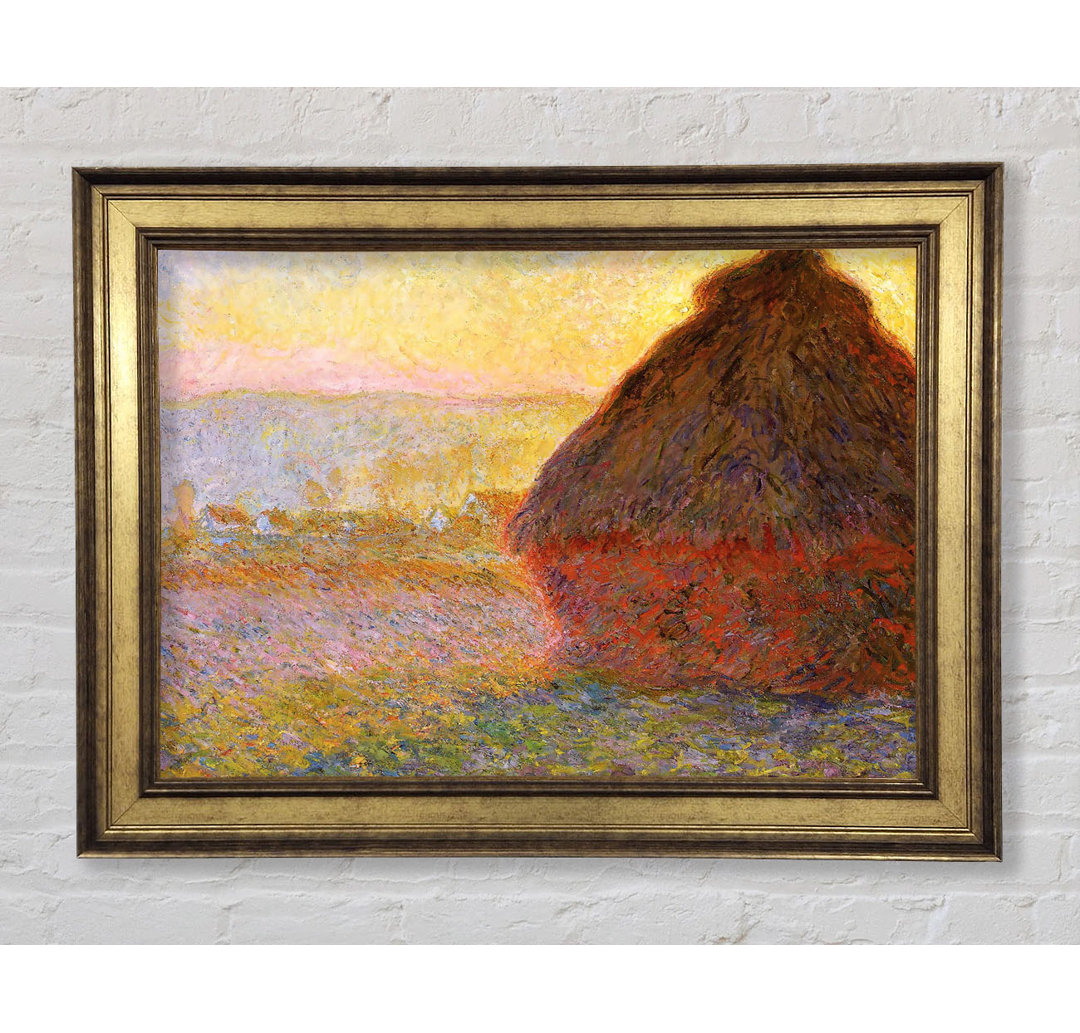 Graue Stapel 1 von Claude Monet - Einzelne Bilderrahmen Kunstdrucke