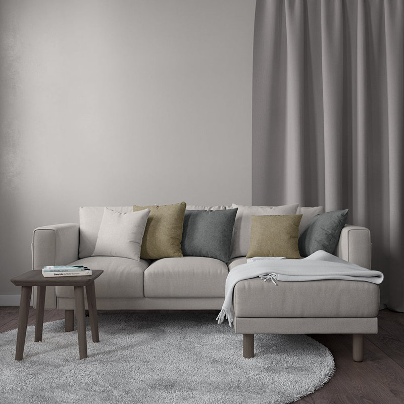 Tissu en chenille Abbeyshea Hawthorne par The Yard, Quartz