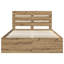  Bed Frame With Headboard Sonoma 120 X 200 Cm Solid Pine Wood-2127577647-2127577645