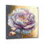 «Mauve», fleur simple, art mural acrylique moderne-1591081628