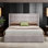 Lit plateforme tapissier avec rangement Bradenburg