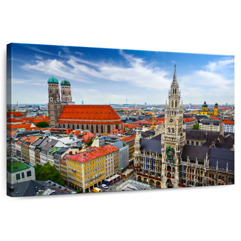 Rorry Munich Cityscape, 32" H x 48" W