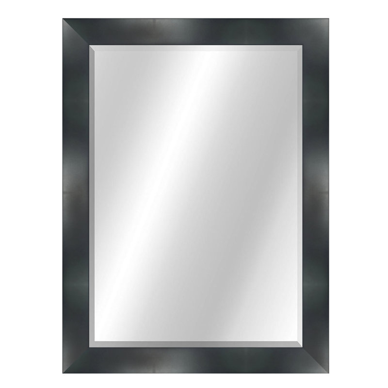 Wall Mirror, 46" x 36", Matte Black