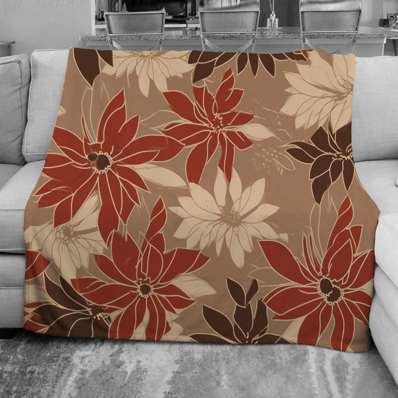 Ihfaz Machine Printed Throw Blanket, 68" W x 80" L