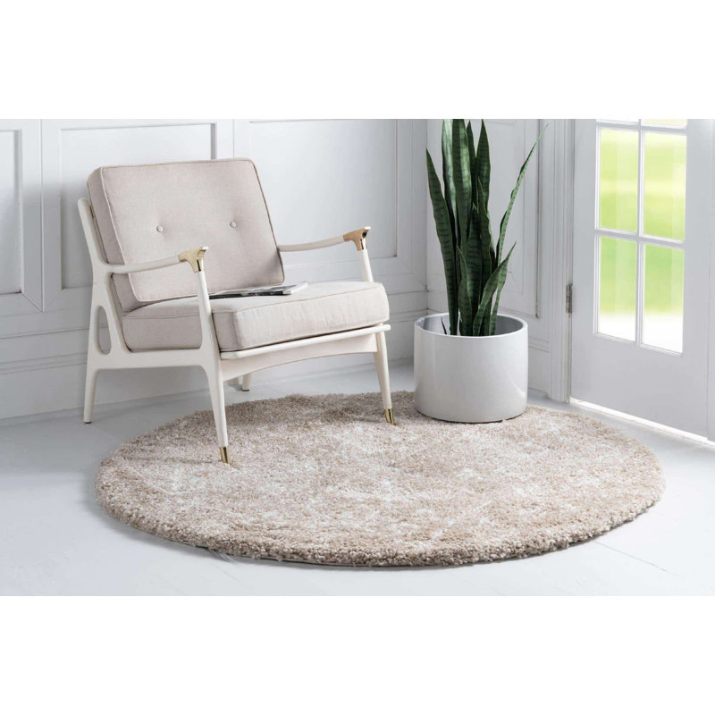 Abstract Indoor / Outdoor Rug, Round 8'
