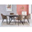 Lehmann Faux Leather Dining Chairs - Ergonomic back with Strong Metal Legs - Modern Armchair for Dining Room Living Room Restaurants-1332025612-1261428303