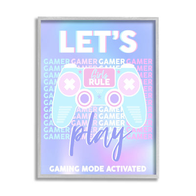 «Let's Play Gaming Mode», art par estampe numérique par Angela Nickeas