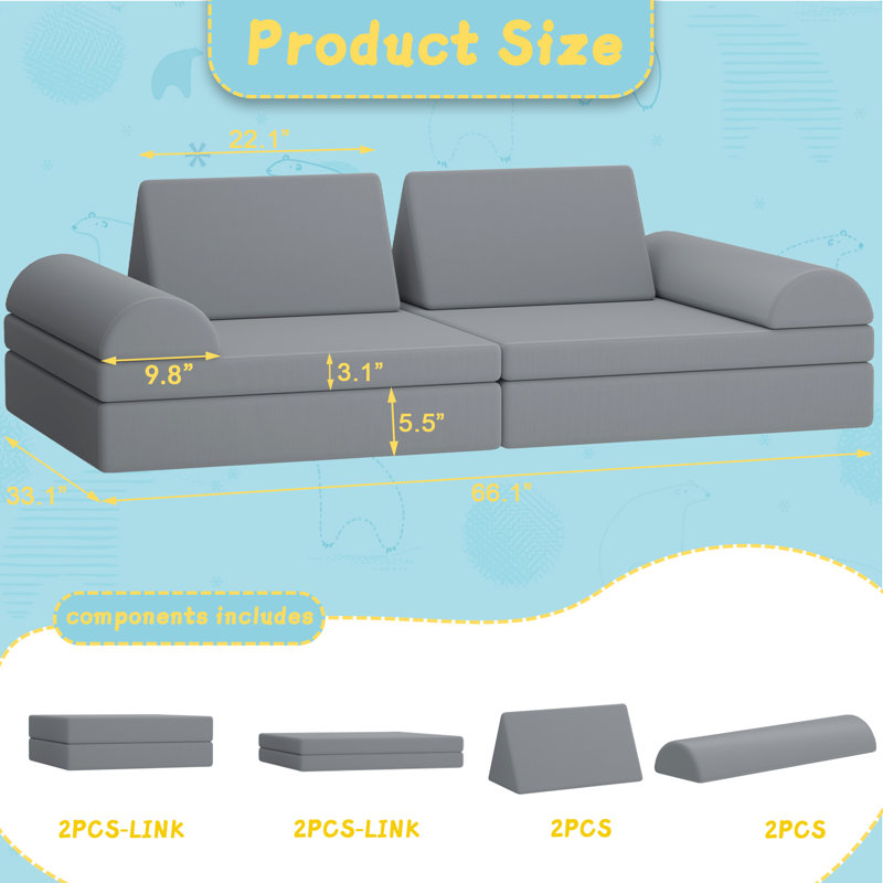 Outdoor 6'' Seat / Back Cushion