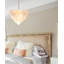 Clear Textured Glass Layered Small Chandelier