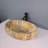 QieRao 16'' Marble Ceramic Oval Bathroom Sink