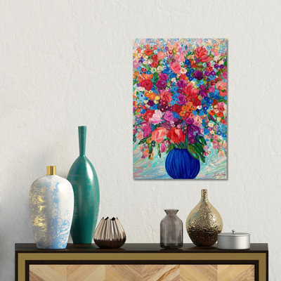 Bouquet d'été - reproduction d'art murale - toile tendue