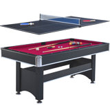 6 Ft Pool Table with Table Tennis Top ,Multi Game Combo Tables for Family Recreation Game Rooms ﻿