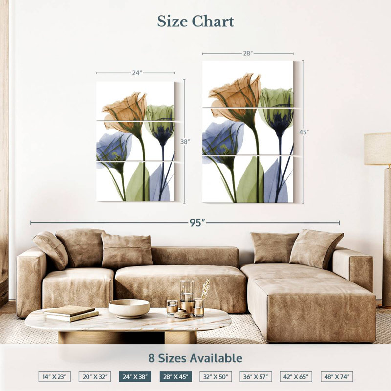 Harnek Gentian Buddies, 38" H x 24" W