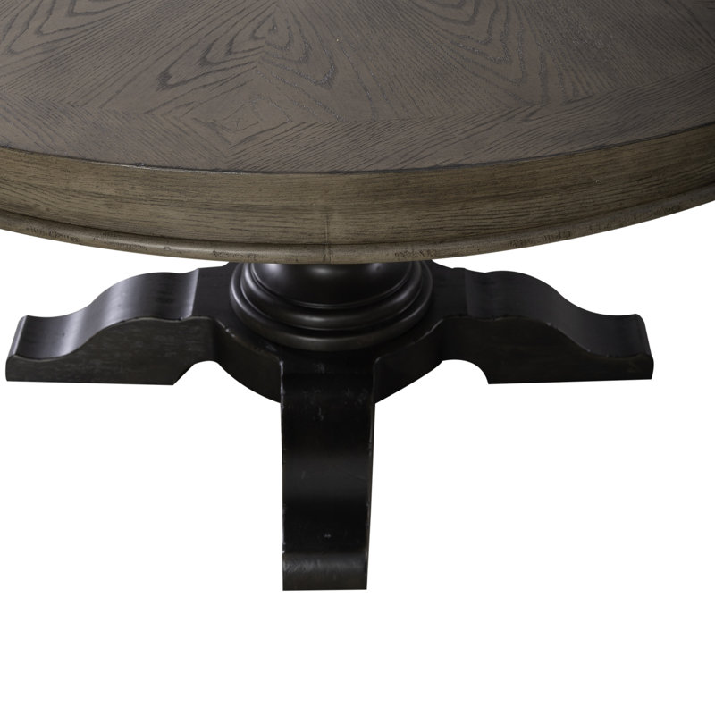 Jaclyn Round Dining Table, Black
