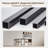 66''L Shaped Desk with Power Outlet & LED Light, Home Office Corner Desk-930084388