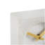 Analog Marble Quartz Tabletop Clock in White-1594676369