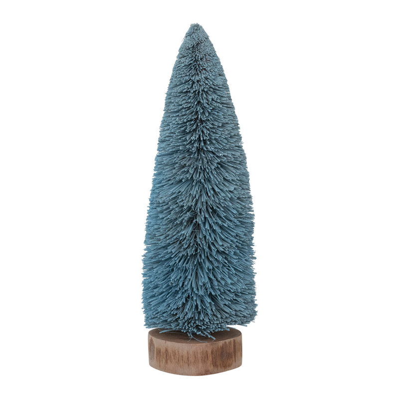 Sisal Bottle Brush Tree With Wood Base