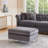 Velvet Ottoman-77268698
