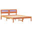 With LED Strip Lights With Headboard Wax Solid Pine Wood-636291201-636291207