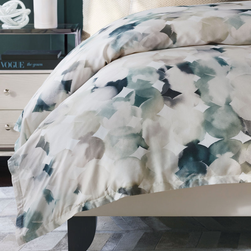 Housse de couette réversible à imprimé aquarelle Izaro, Housse de couette grand super