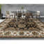 Tapis brun, beige et noir noué à la main de haute qualité