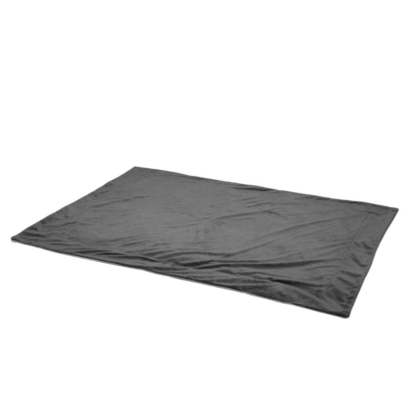 Granite Gray Medium Waterproof Velvet Pet Blanket