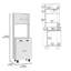 Garde-manger Waco H 67 po avec deux armoires, deux tablettes ouvertes et un tiroir, blanc