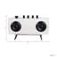 Sculpture radio en acrylique pour la décoration intérieure - statue objet décoratif pour tablette ou salon - 8 po, transparent et noir