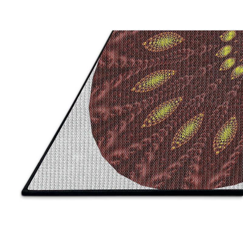 Tapis marron Surt, Rectangle 5 pi x 7 pi