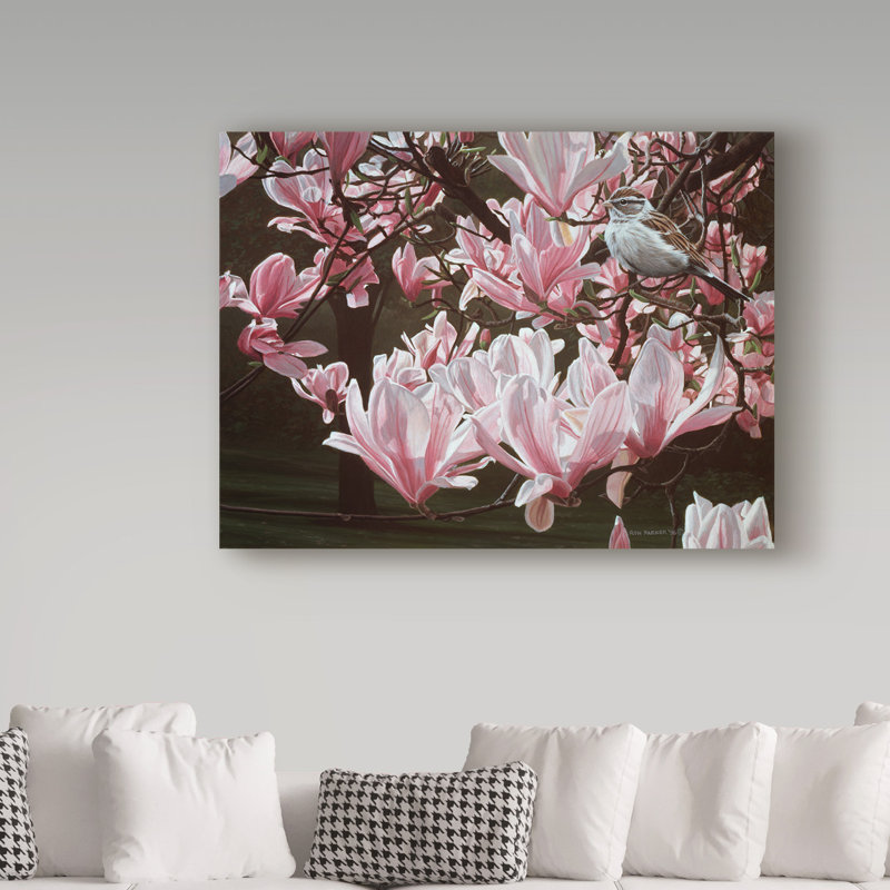 «Magnolia» par Etelca, impression sur toile tendue, H 35 po x l 47 po x P 2 po