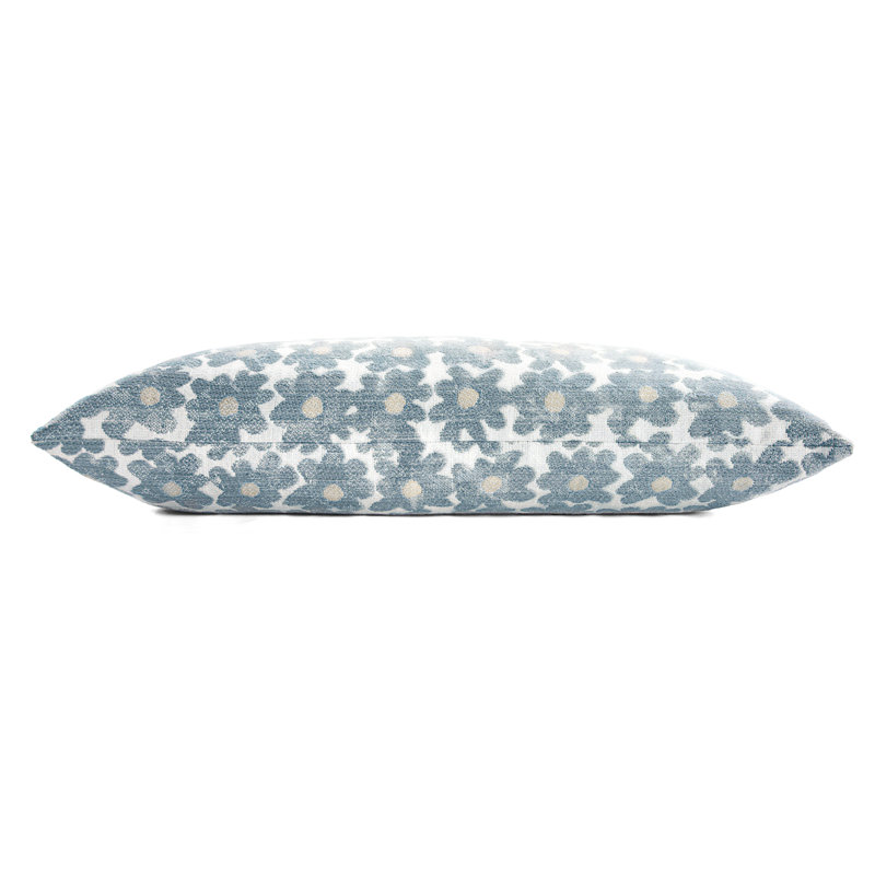 Daisy Performance Square Pillow Cover & Insert, Harbor, Square 18"