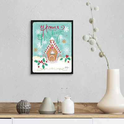 «Gingerbread House» par LoriLynn Simms - peinture sur toile tendue