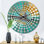 Aiedan - Horloge murale peinture abstraite