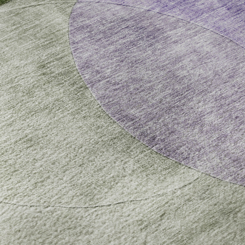 Premium Machine Washable Alves AMF1140 Geometric Rug, Rectangle 9 pi x 12 pi