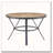 Indoor Dining Round Table With Metal Legs