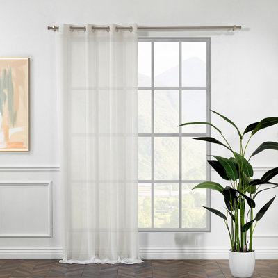 Panneau simple extra long et extra large en faux crépon Chifon