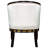 Graceful Swans Neoclassical Barrel Chair