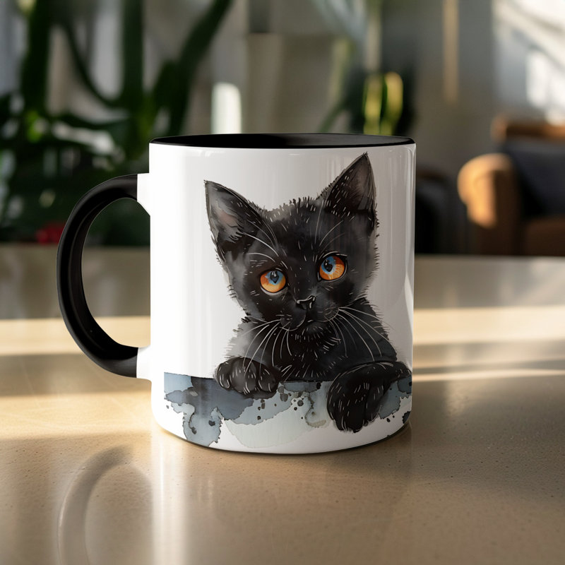 Ceramic Coffee Mug, 2, Black