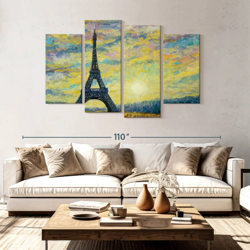 Lilie Eiffel Tower, 54" H x 84" W
