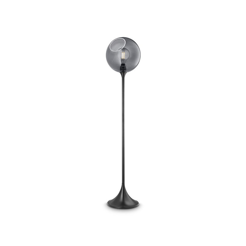 Lampe sur pied 61 po Ballroom, Noir, Fumée