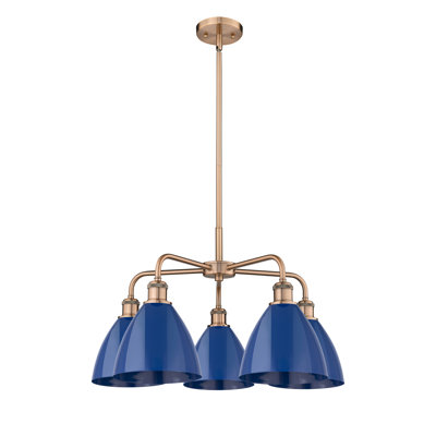 Trickett 5 - Light Steel Dimmable Chandelier