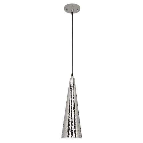 Dal 1 - Light Pendant, Polished Nickel/Black, Polished Nickel