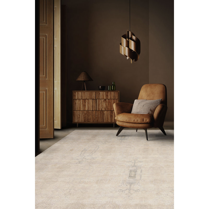 Handmade Silk and Wool Geometric and Abstract Area Rug, Rectangle 10' x 14'