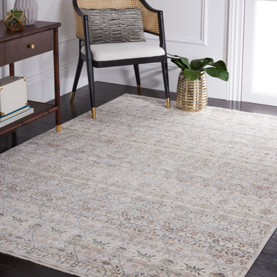 Tapis ivoire / bleu Princeton 911