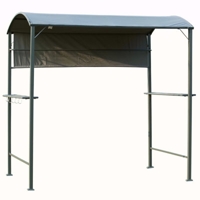 Auvent pour barbecue avec auvent latéral