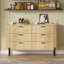 Commode double blanche à 6 tiroirs l 47,2 po Romelle