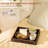 Wood Serving Tray with Handles 13x13, Square Decorative Coffee Table Tray for Home Decor, Kitchen, Bathroom & Ottoman
