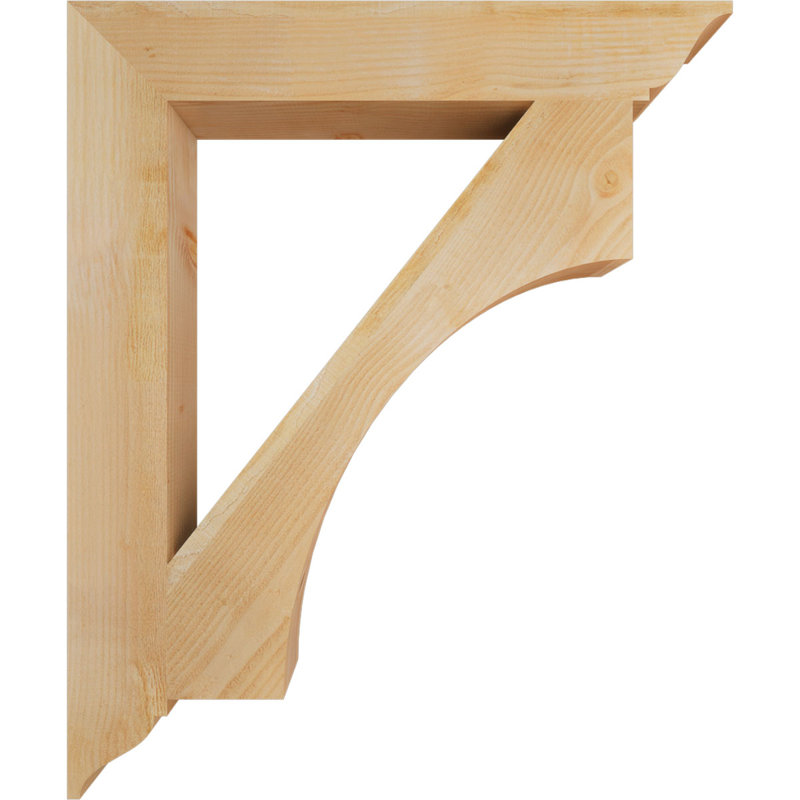 H 6 po x P 6 po Support en bois / corbeau, Sapin de Douglas, H 48 po x l 6 po x P 40 po