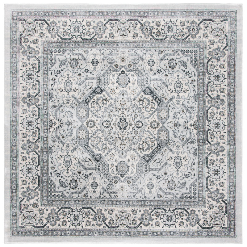 Gurseese Performance Oriental Rug, Square 4'