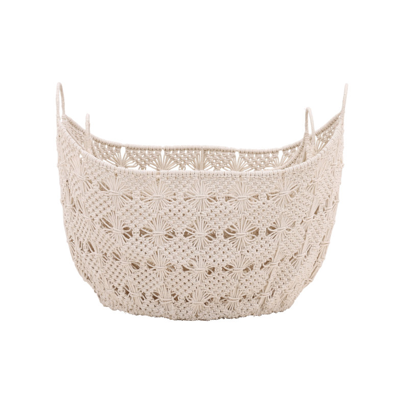 Arielle 2 Piece Fabric Basket Set